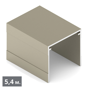 СТАНДАРТ Направляющая верхняя однополозная (5,40 м) шампань матовая (AL) (AS0714) Aristo