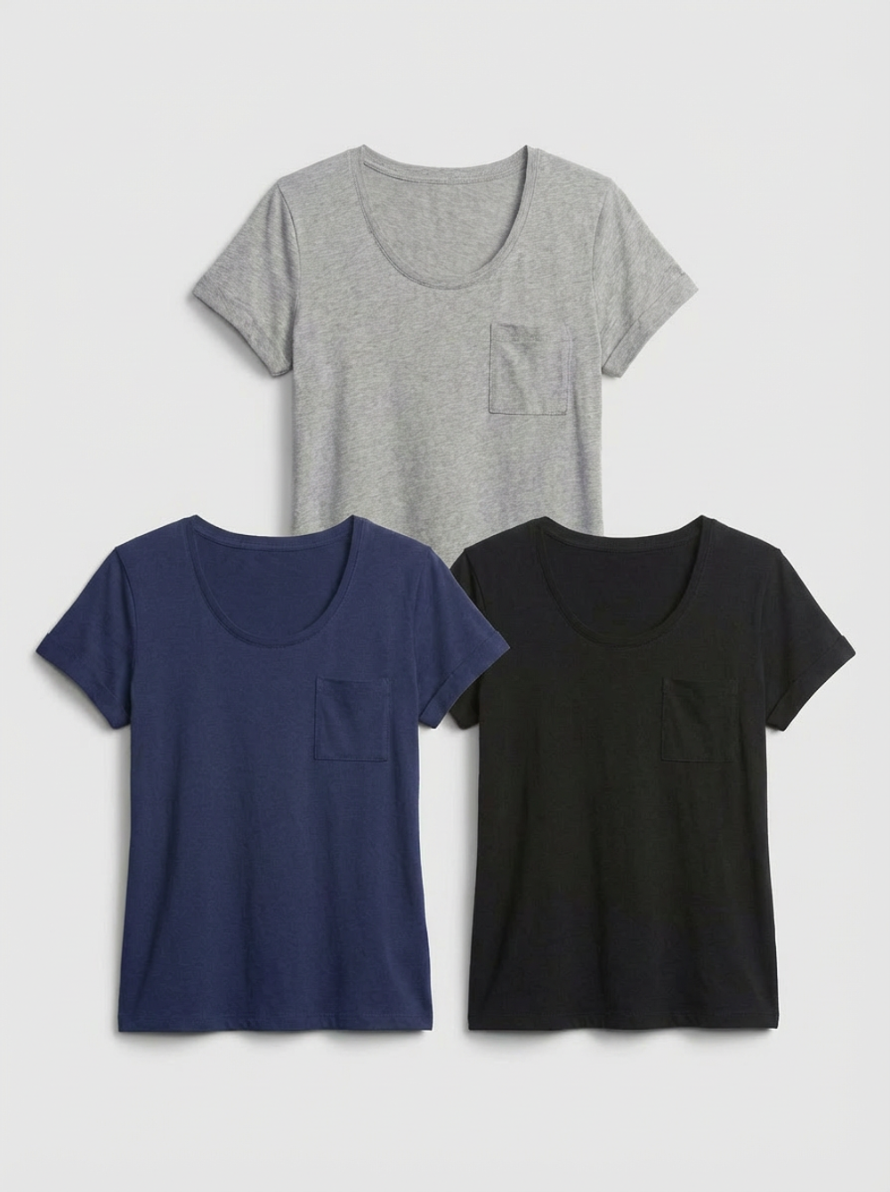 Набор из 3-х футболок из хлопка с модалом