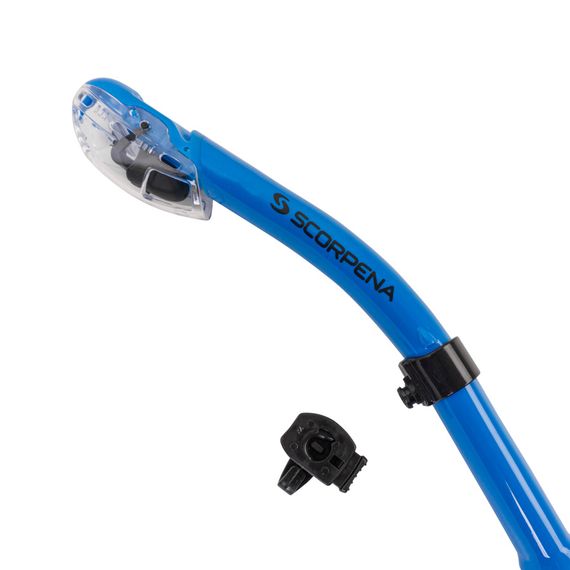 Трубка Scorpena K2 c двумя клапанами синяя