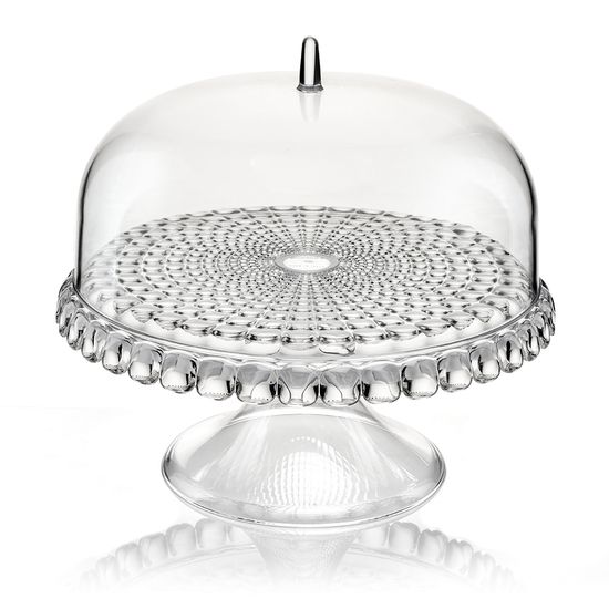 Блюдо для торта с крышкой tiffany, D30 см, прозрачное