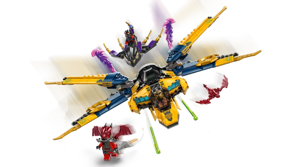 Конструктор LEGO Ninjago 71833 Суперштормовой самолет Раса и Арина