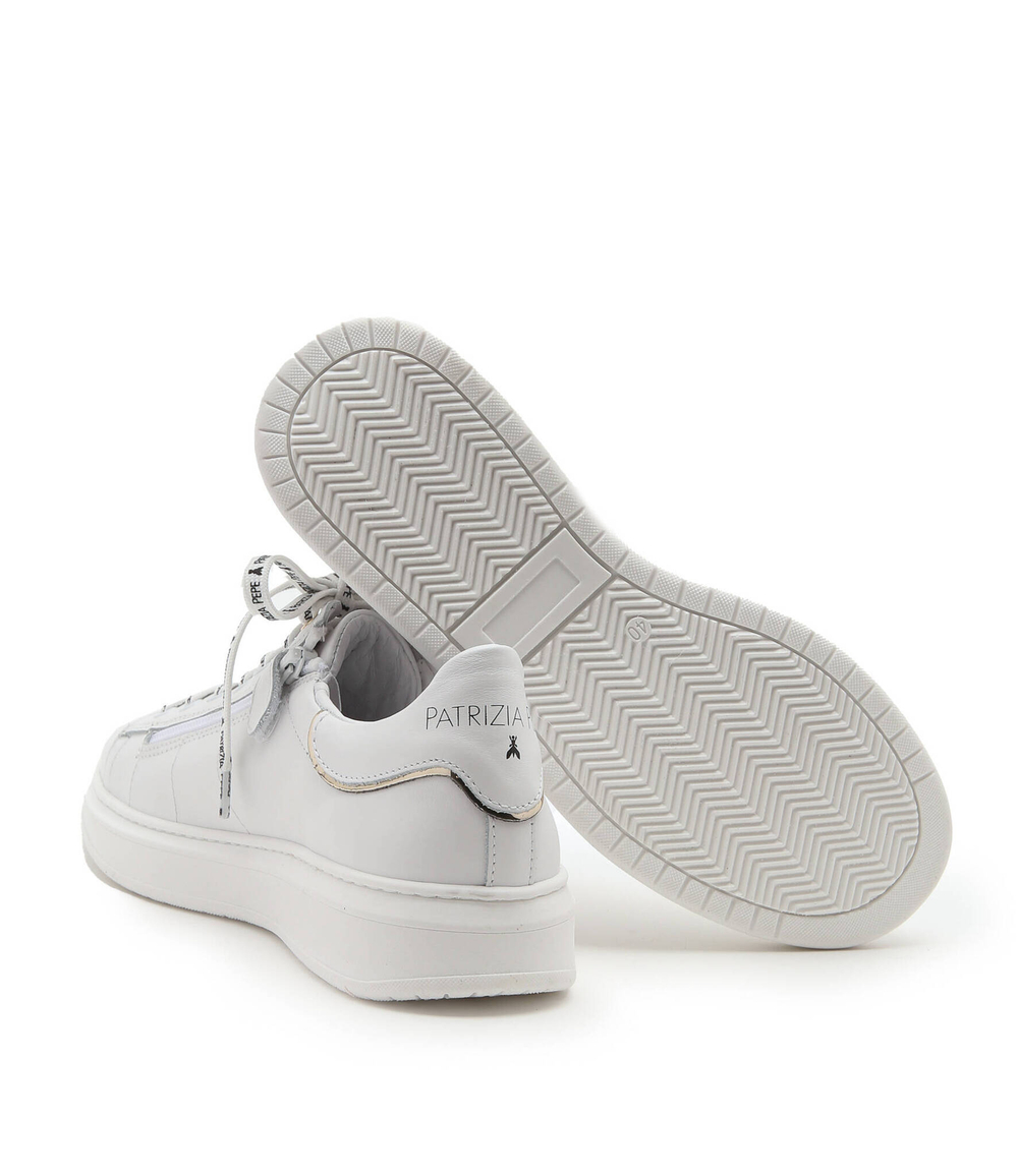 Кожаные кроссовки Patrizia Pepe - белый(PPJ104)