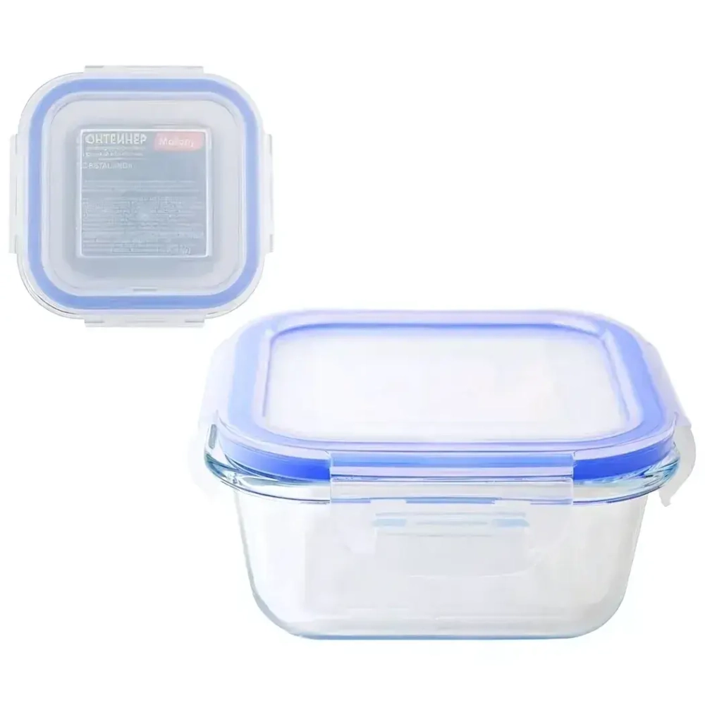 Контейнер CRISTALLINO, 800 мл из жаропрочного стекла с крышкой из пластмассы,темп режим -4