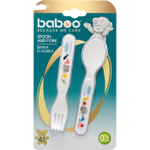 4337467 Вилка и ложка BABOO Me to you, от 4 месяцев