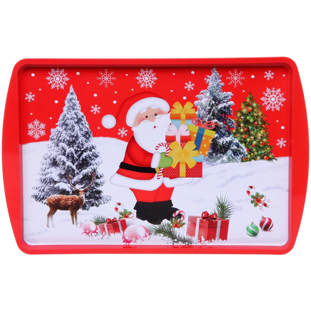 Поднос жестяной 37,5*24,5см «Настроение праздника»