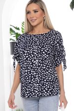 Блуза Синтия (темно-синяя) Б10339 LT Collection (Акция)