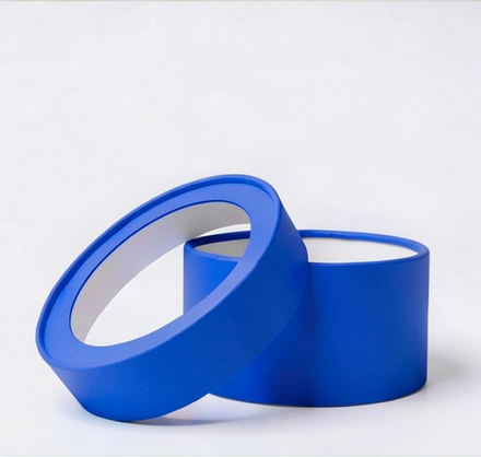 Бюджетная коробка с прозрачной крышкой(Ламинированная бумага) .Цвет:Ярко голубой.