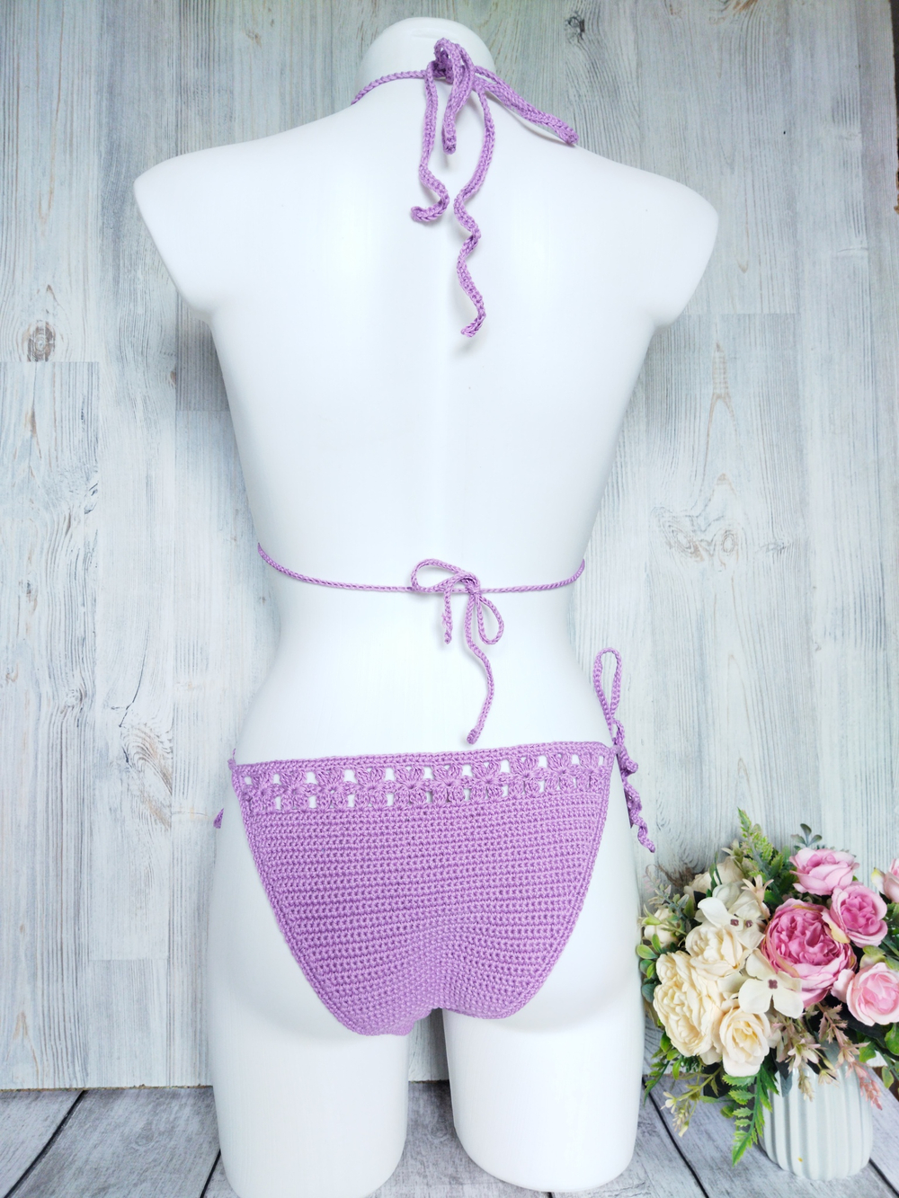 Купальник вязаный