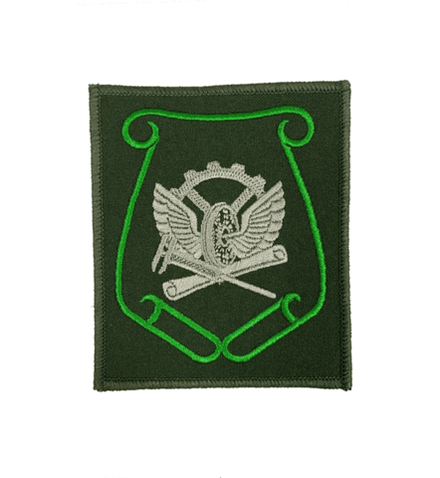 Шеврон вышитый ЖДВ Испытательный полигон зеленый кант