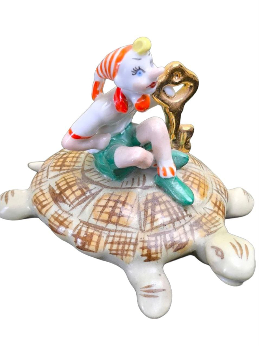 Фарфоровая статуэтка "Буратино и Тортилла" КЭКХЗ