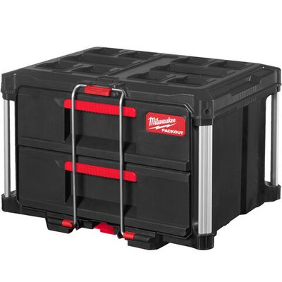 Кейс Milwaukee PACKOUT с 2-мя выдвижными отсеками