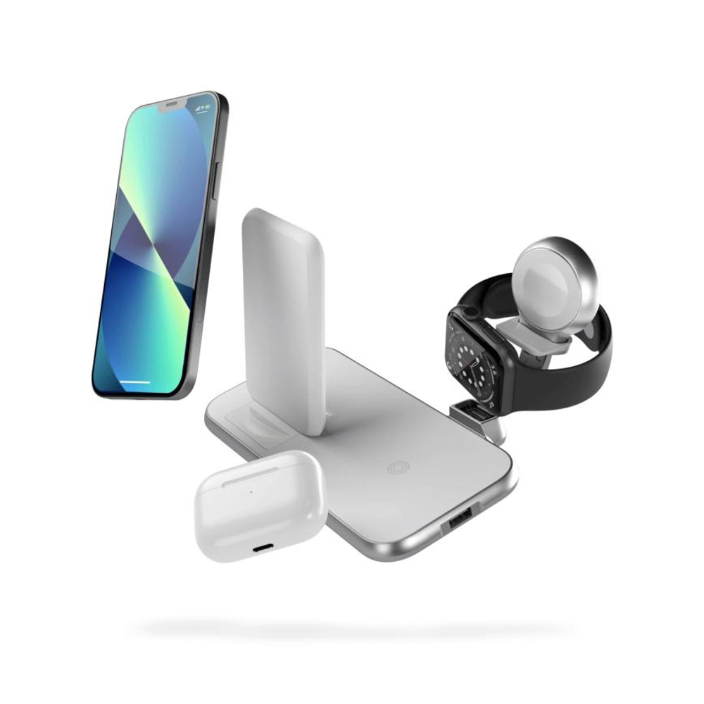Зарядная станция Zens для iPhone, Apple Watch и AirPods (ZEDC15) Сертификация MFi