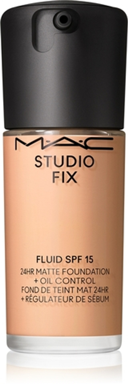 MAC Cosmetics Studio Fix Fluid SPF 15 24HR Matte Foundation + Oil Control - Тональная основа матирующая SPF 15 оттенок N6, 30 ml