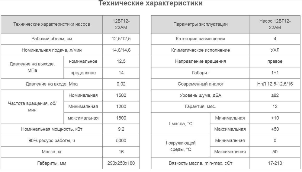 Насос 12БГ12-22АМ