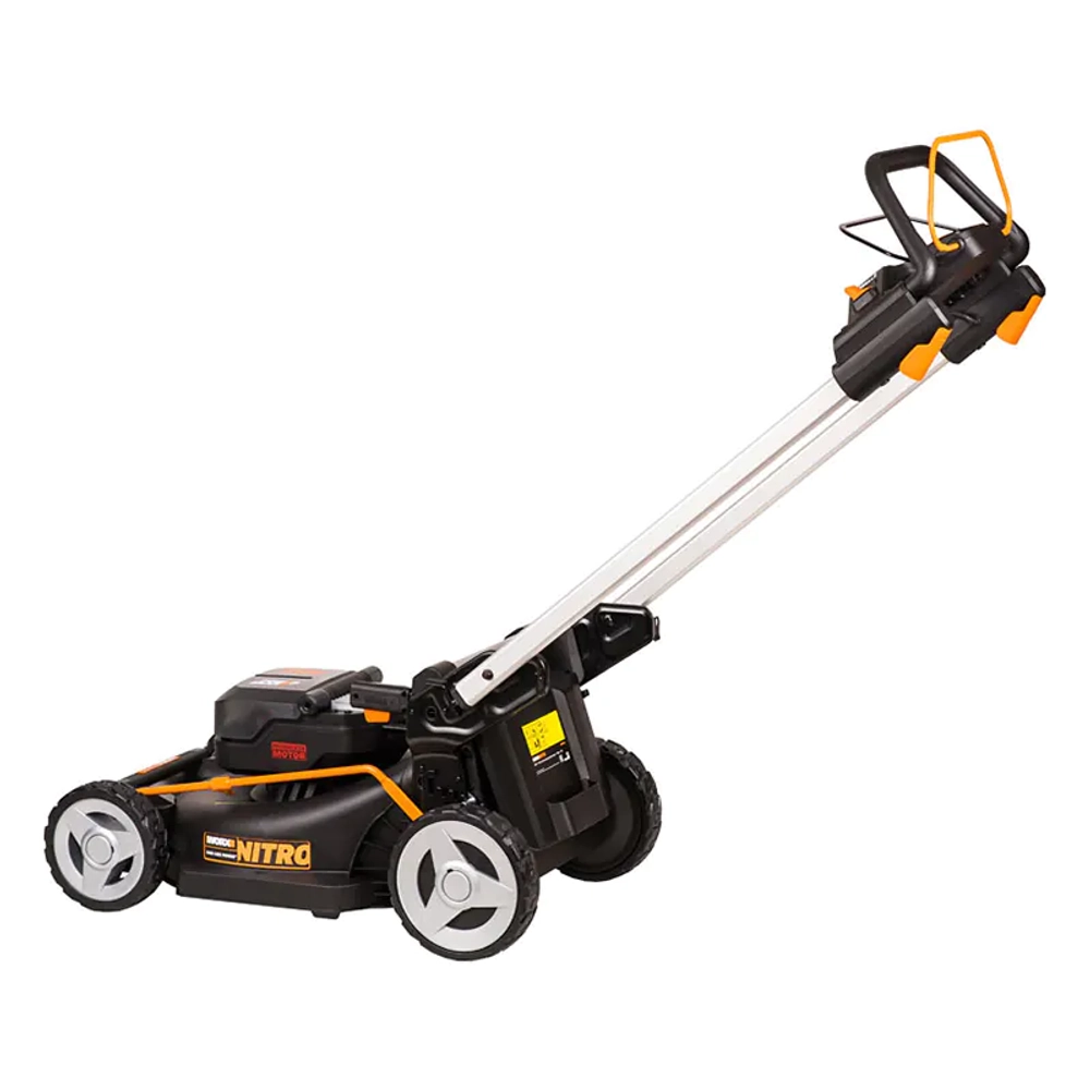 Аккумуляторная газонокосилка WORX WG749E 20В самоходная (2 x 4 Ач, ЗУ) нож 46 см, WG749E