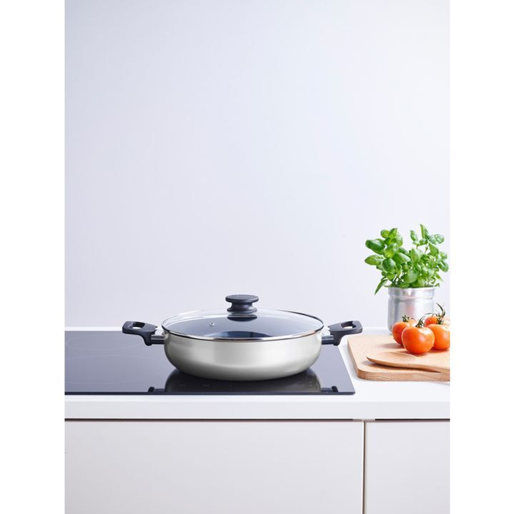 Сковорода глубокая с крышкой 28см Brabantia Indu+