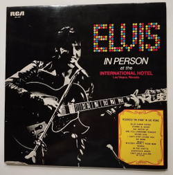 Винтажная виниловая пластинка LP Elvis Presley Elvis In Person At The International Hotel (Japan 1970)