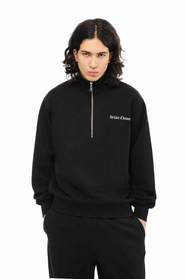 Толстовка Half-Zip Department of Love черная - фото 8