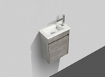 Тумба под раковину BelBagno Pietra Mini 40 PIETRA MINI-400-1A-SO-SCM-L подвесная Cemento