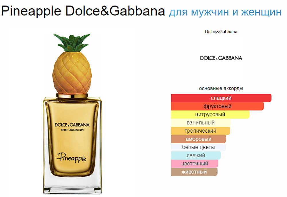Dolce&Gabbana Fruit Collection Pineapple 150 ml  (duty free парфюмерия)
