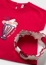 футболка с леггинсами и повязкой на голову