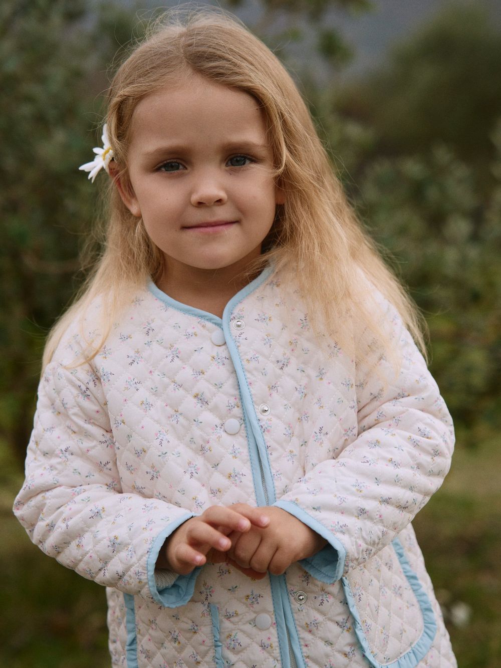 Куртка стеганая на кнопках "Незабудка" с утеплителем 0+