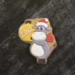 Бык №62 с елочной игрушкой