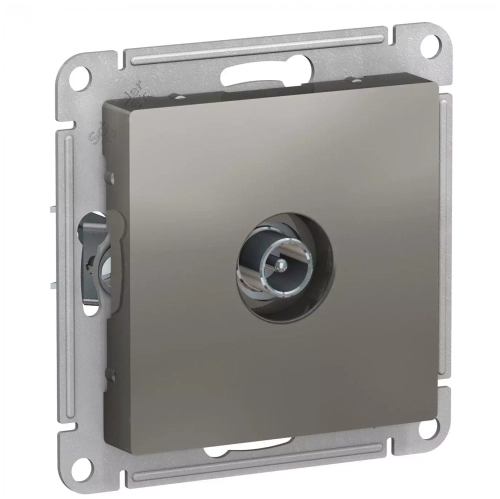 РОЗЕТКА TV проход. 4DB, мех, сталь  ATN000992
