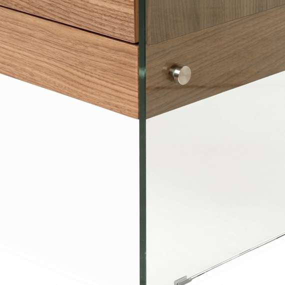 Комод Somerset 180х85 см, шпон ореха, стеклянные ножки