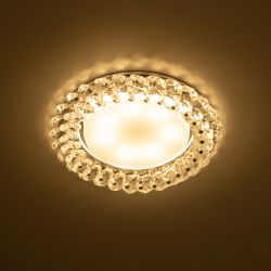 DK84 CH/WH Светильник ЭРА под лампу Gx53, 220V,13W, хром/прозрачный