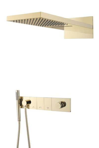 Встроенная душевая система ZODIAC, трехпозиционная Gold