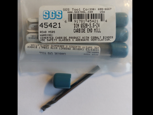 Фреза тв. спл. SER 1М DIN6528 ф3,5 мм . Z 4 без покрытия. EDP 45421