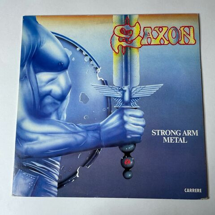 Винтажная виниловая пластинка LP Saxon Strong Arm Metal (Japan 1985) (No Obi)
