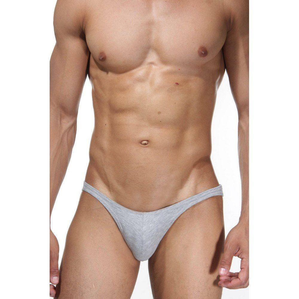 Серые хлопковые слипы (Размер: XL) (Цвет: серый)