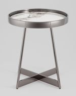 Журнальный столик Гера 50*50 см белая керамика