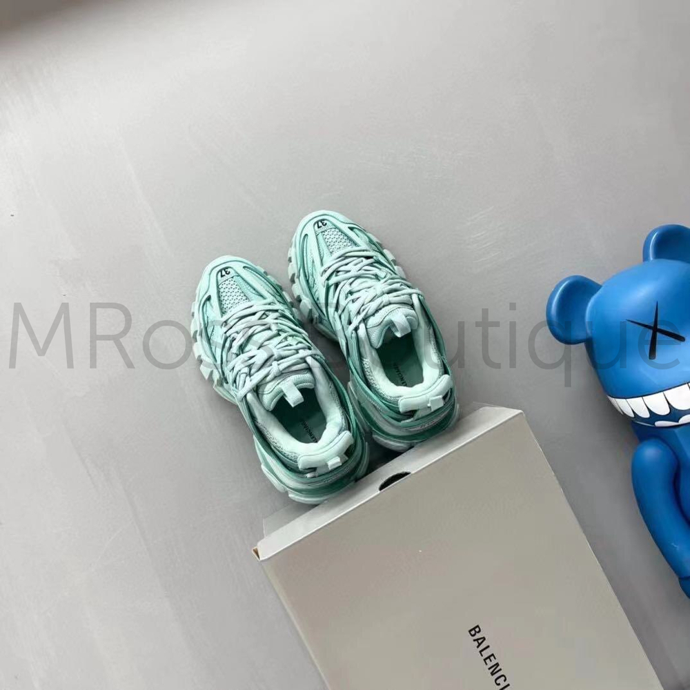 Ментоловые кроссовки Balenciaga Track Trainers Recycled Sole