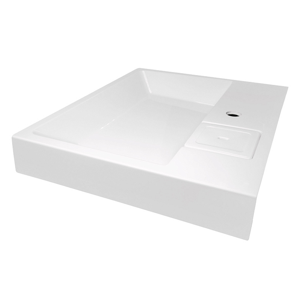 Раковина Azario SHARP NEW 600х500х90 литьевой мрамор, сифон в комплекте, белый (CS00105718)