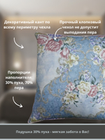 Подушка Самсон пухоперовая 30% пух, 70% перо, чехол тик 68*68