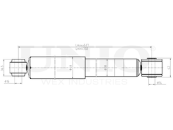 Амортизатор газовый задней подвески UNIO SAB-10414