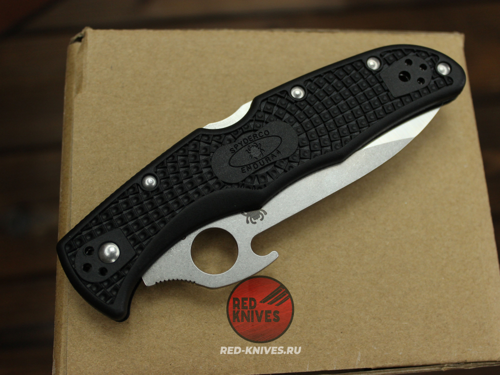 Нож Spyderco Endura 4 Emerson Wave - рук. черная (версия 2024г.) RK-499