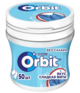Жевательная резинка ORBIT Сладкая мята, банка, 68г