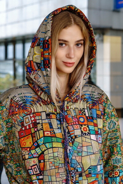 Двустороннее пальто-парка