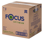 Салфетки бумажные Focus Optimum для настольных диспенсеров 24х18 см, 1-слойные, белые, 250 листов в упаковке