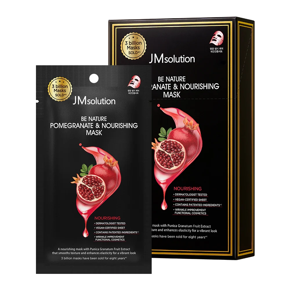 Маска тканевая питательная с гранатом JMsolution Pomegranate&Nourishing Mask, 24мл