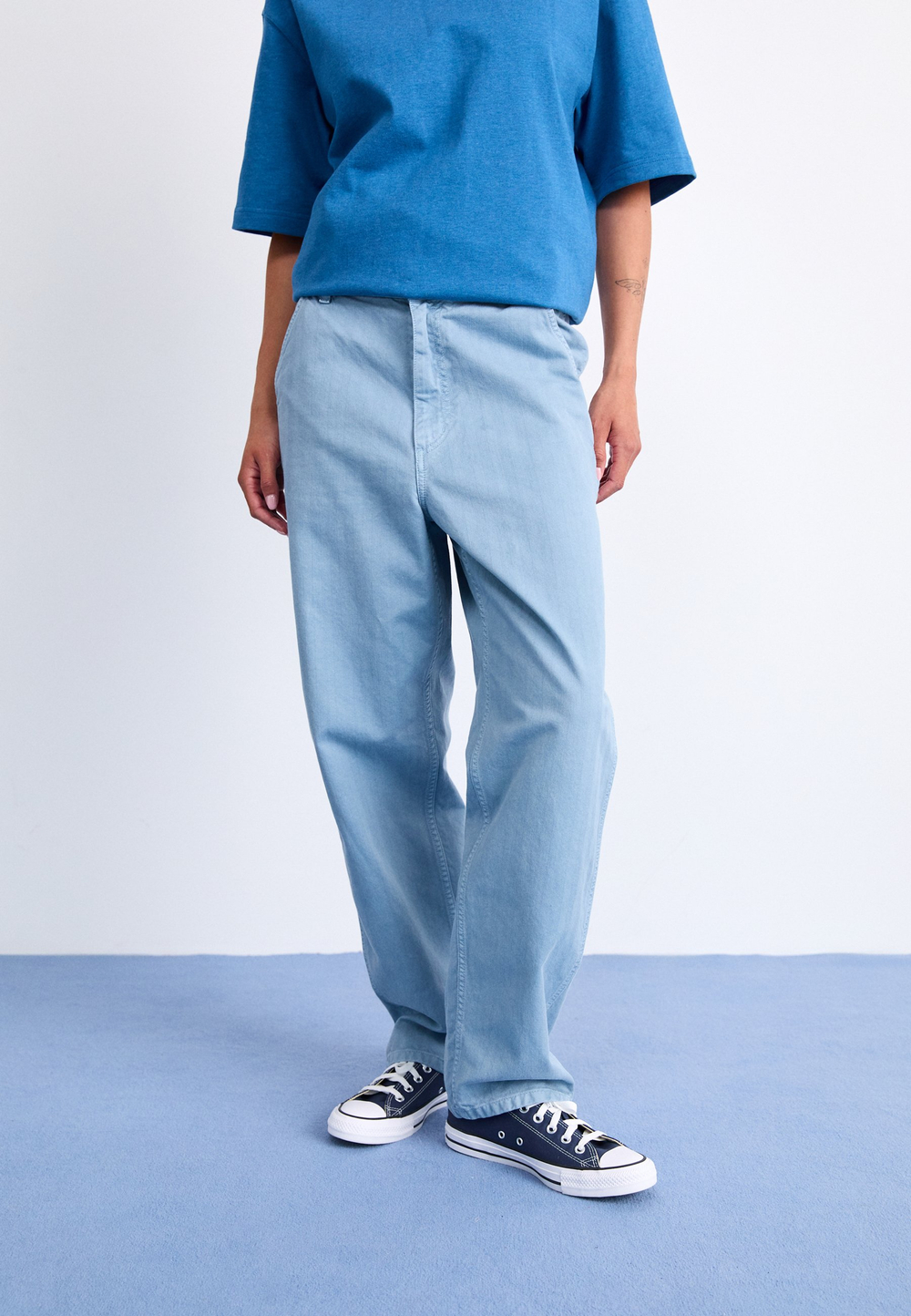 Carhartt WIP NORRIS  - Тканевые брюки - Голубой