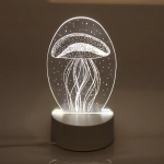 Светильник ночник «3D-Медуза» 20*10см LED 220Вт