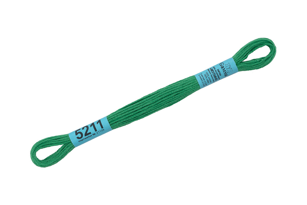 Мулине  "Gamma", 100% хлопок, 8 м,  №5211