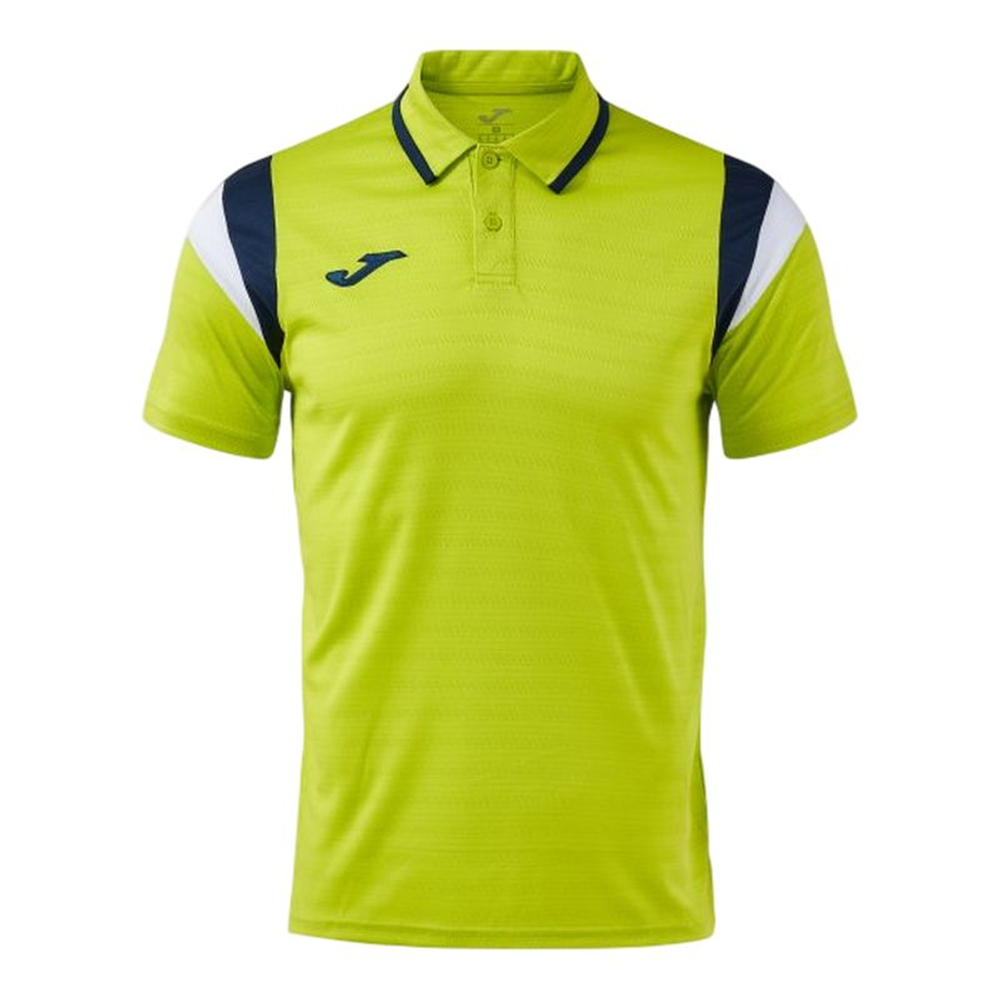 Теннисное поло Joma Terra Short-Sleeve - lime/dark navy