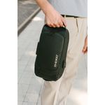 Рюкзак однолямочный HEIKKI FEATURE (ХЕЙКИ), кодовый замок, USB-порт, черный, 32x16x6 см, 273900