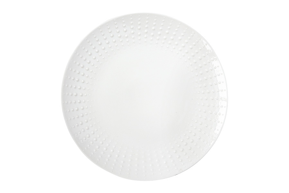 Тарелка 21см Easy Life Drops белая